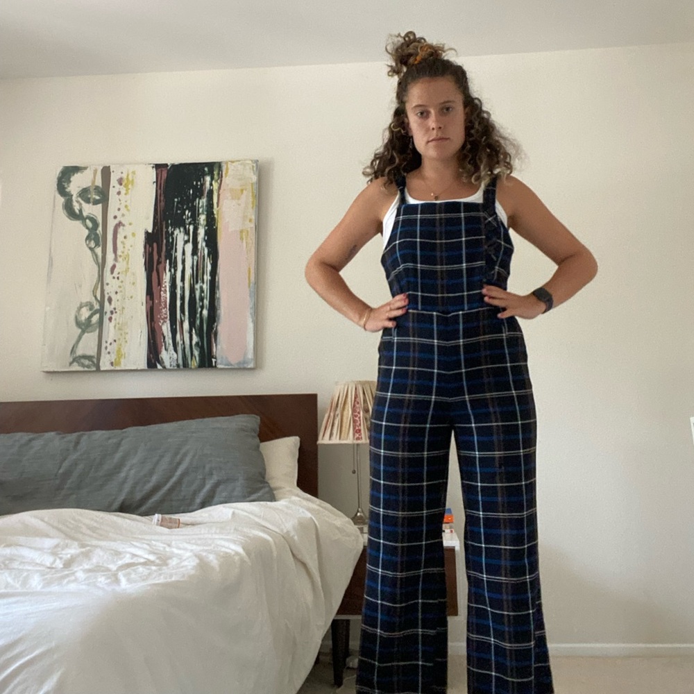 Zara plaid jumpsuit 🥺